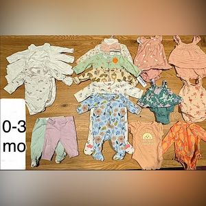 0-3 Month Baby Girl Clothes